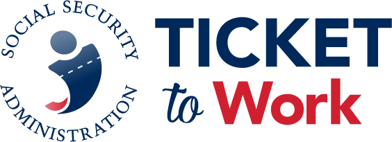 Official logo for the US Social Security Administration Ticket to Work program.